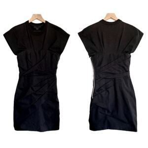 NWT Alexander Wang Draped Bustier Structured Dress Size 4